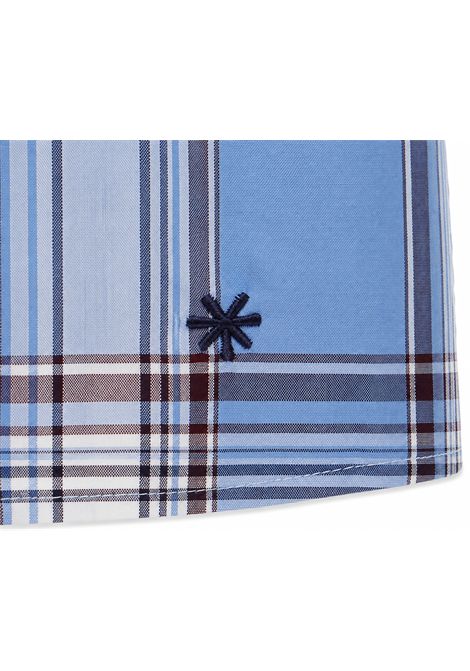 Camicia a quadri MANUEL RITZ | MR4481AZZURRO